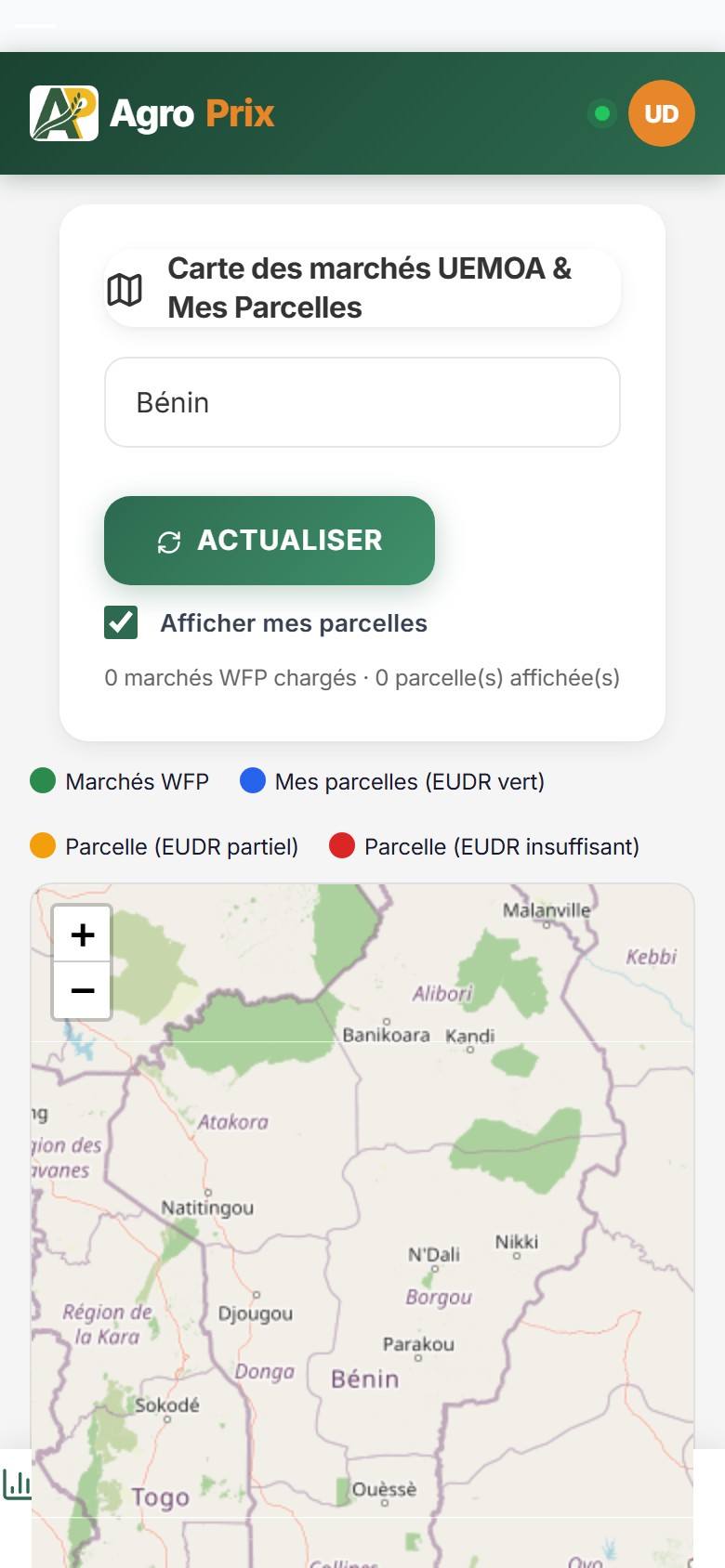 Carte Parcelles EUDR